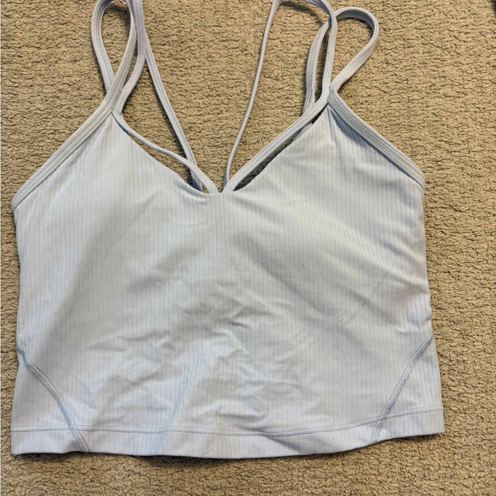 Lululemon light blue tank top
